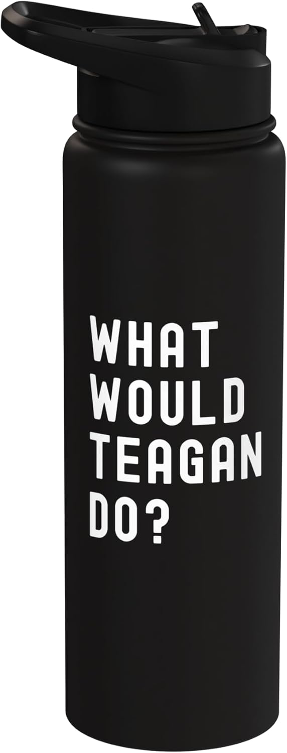 Bottella de agua acero inoxidable aislada What Would Teagan Do