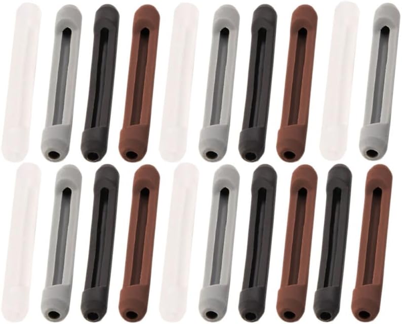 20 Pzas Ganchos Antiderrap Silicona para Lentes con Cojines