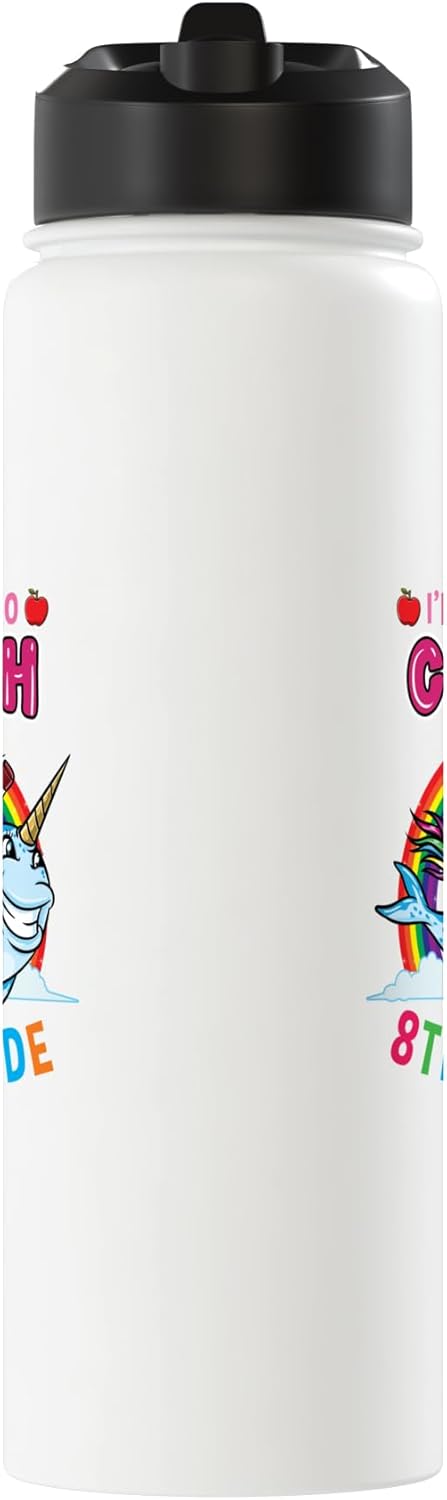 Botella de agua acero inoxidable unicornio para niñas 8 grado