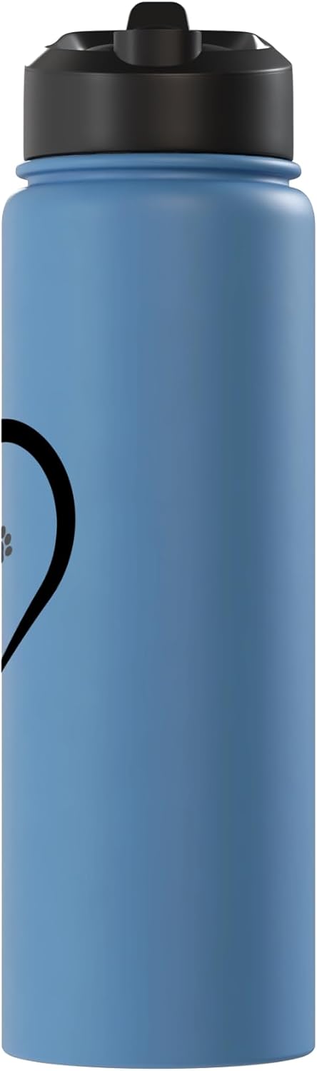 Botella de agua acero inoxidable aislada sin BPA