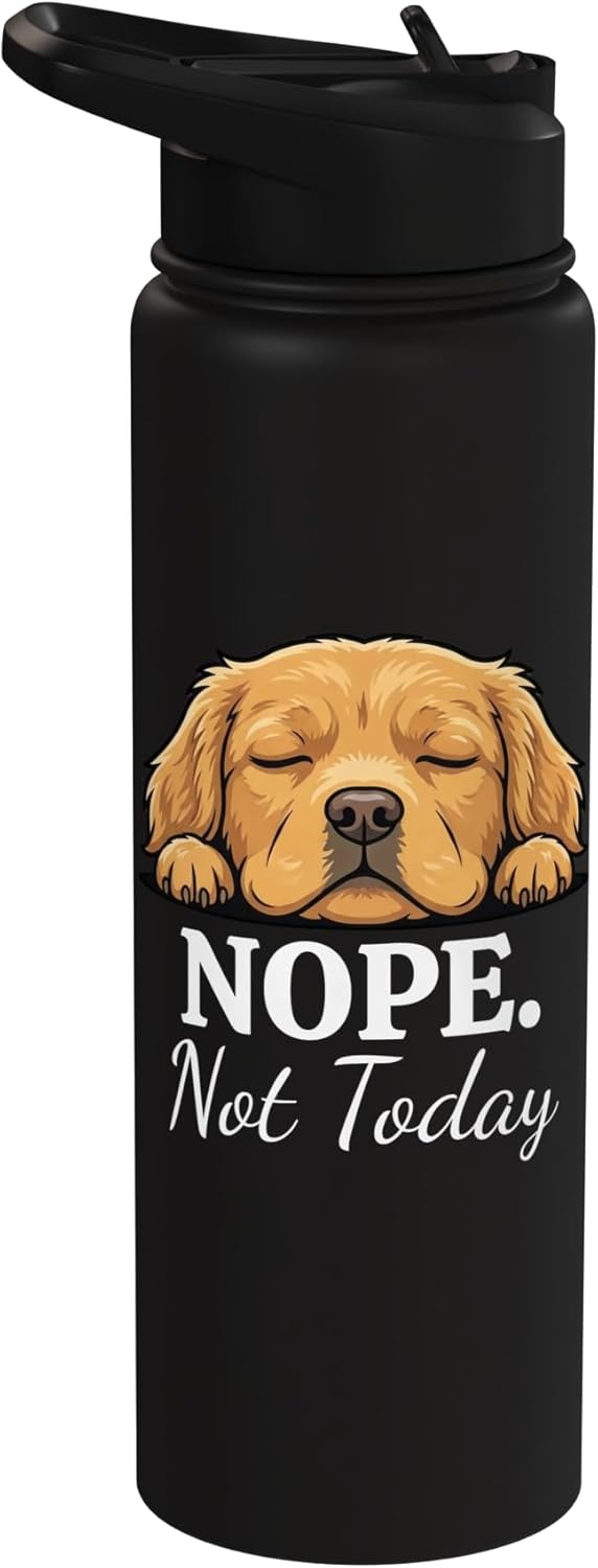 Botella de agua acero inoxidable perro durmiendo amor no hoy