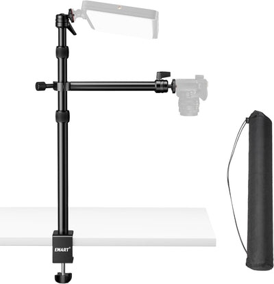 Soporte mesa escritorio cámara ajustable 360° brazo 10.2pulg carga 8.8lb