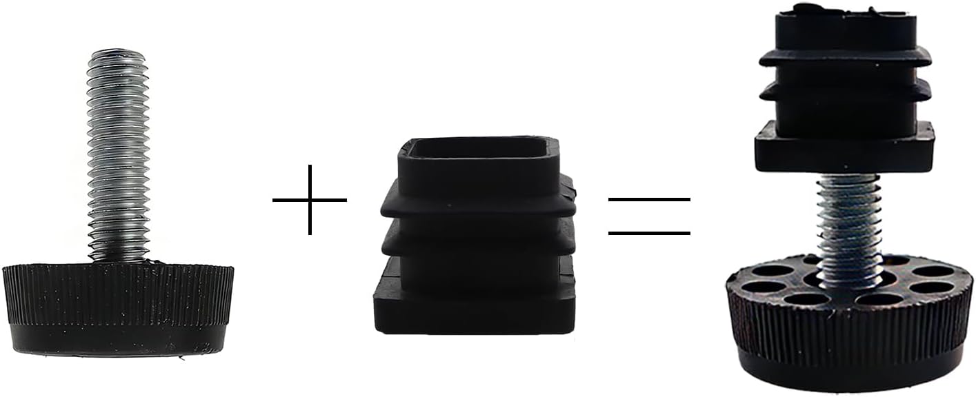 8 Pzas Patas Regulables para Muebles Antideslizante Universal