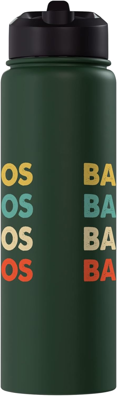 Botella de agua aislada de acero inoxidable Barrios Name