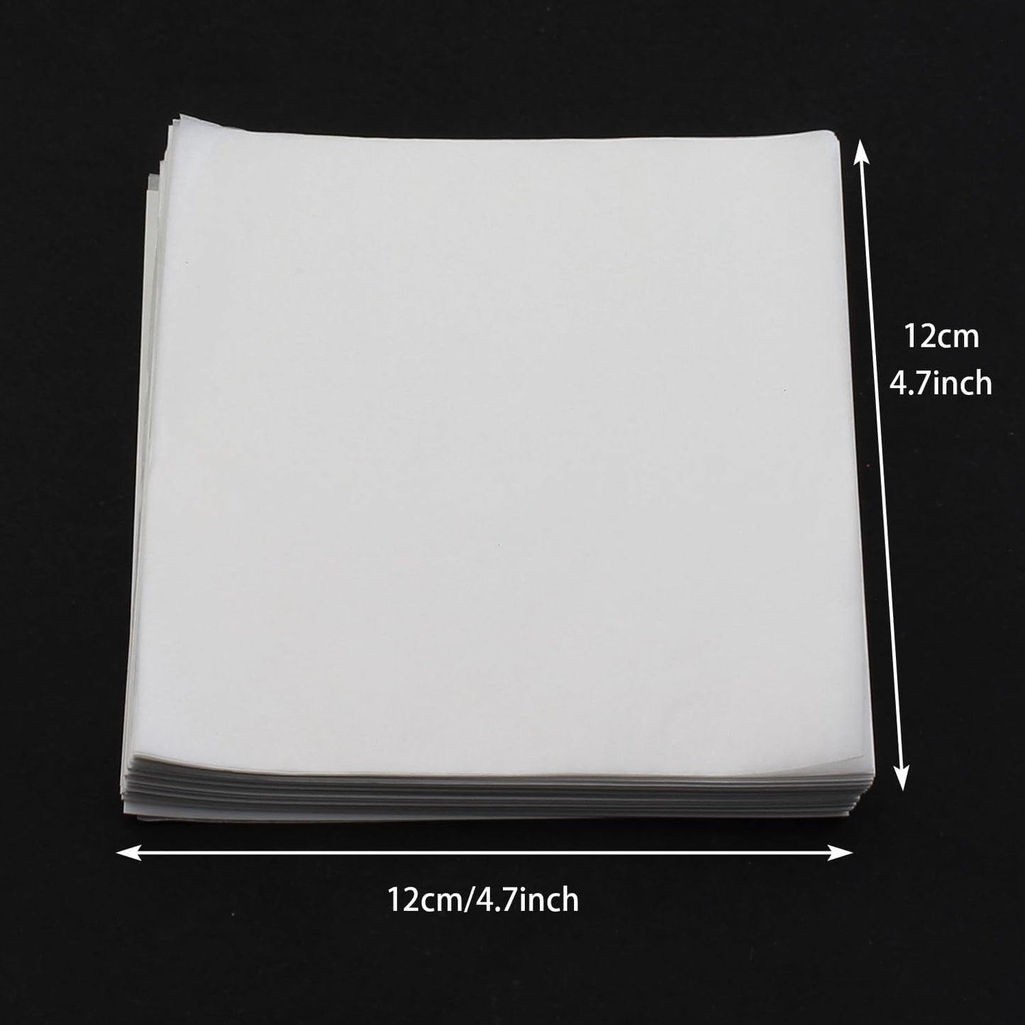 500 Hojas Papel Encerado 4.7x4.7pulg Antiadherente para Embalaje