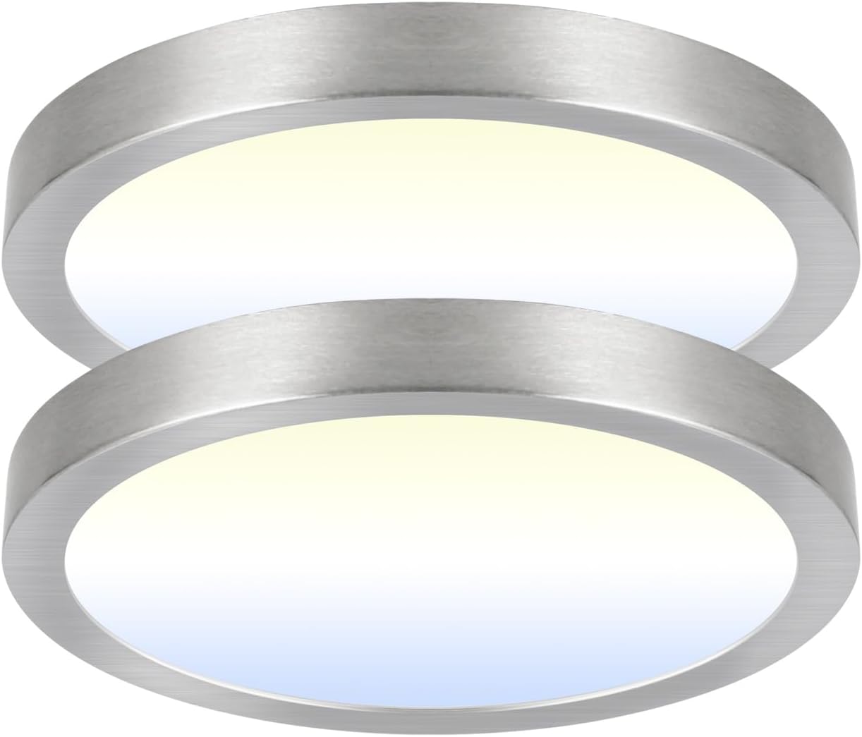 2 Lámparas LED Techo Regulables 9pulg 3CCT Níquel