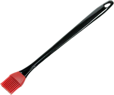 Cepillo silicona 14pulg negro/rojo