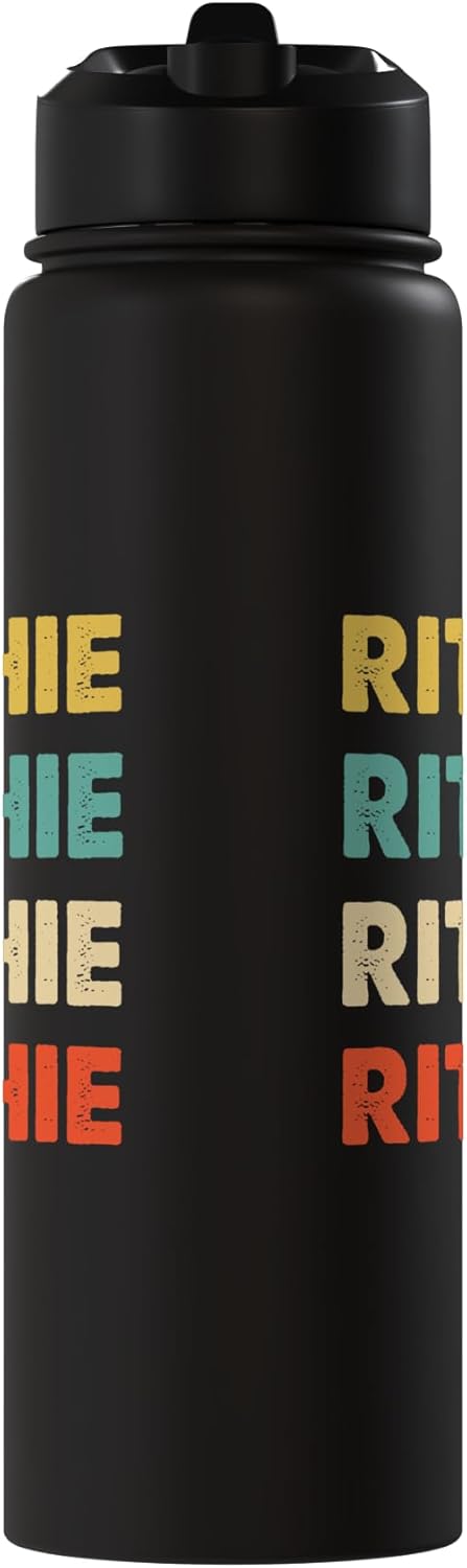 Botella de agua acero inoxidable aislada Ritchie Name