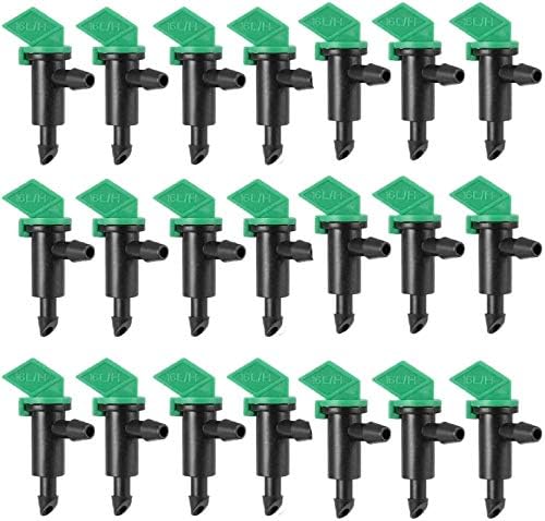 Emisores goteo 4 GPH 16 L/H azules con válvula jardín