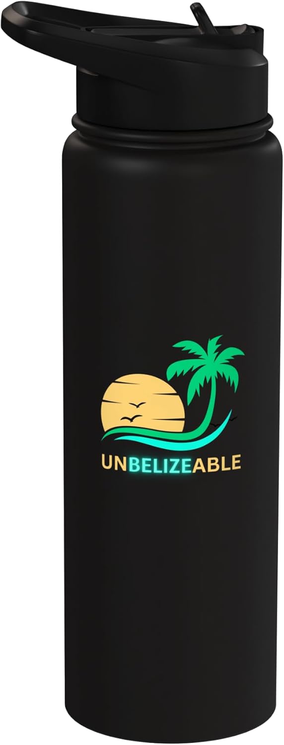 Botella de agua acero inoxidable aislada sin BPA