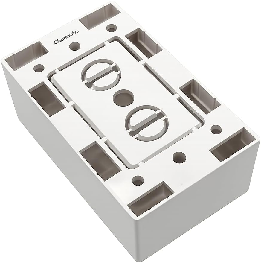 Caja eléctrica superficial 1.81pulg blanco
