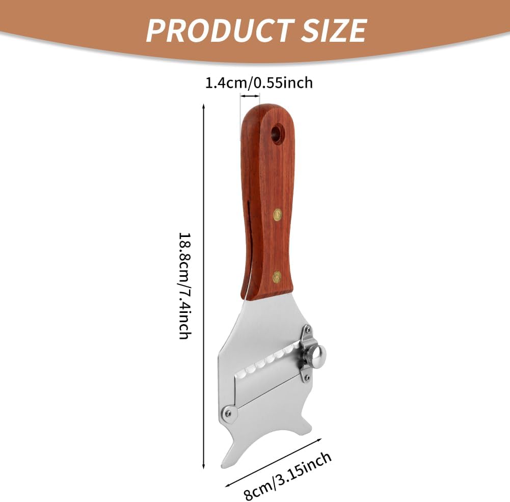 Rallador de queso y chocolate acero inox mango madera