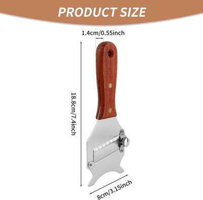 Rallador de queso y chocolate acero inox mango madera