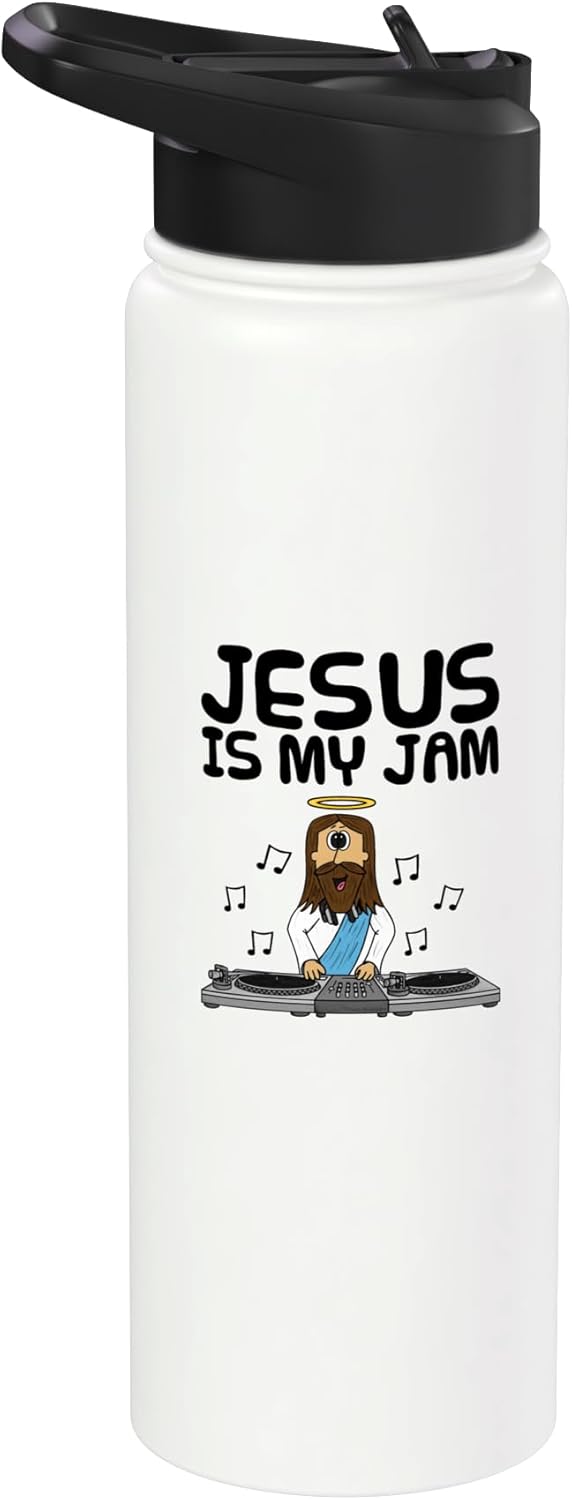 Botella agua acero inox aislada Jesus Is My Jam