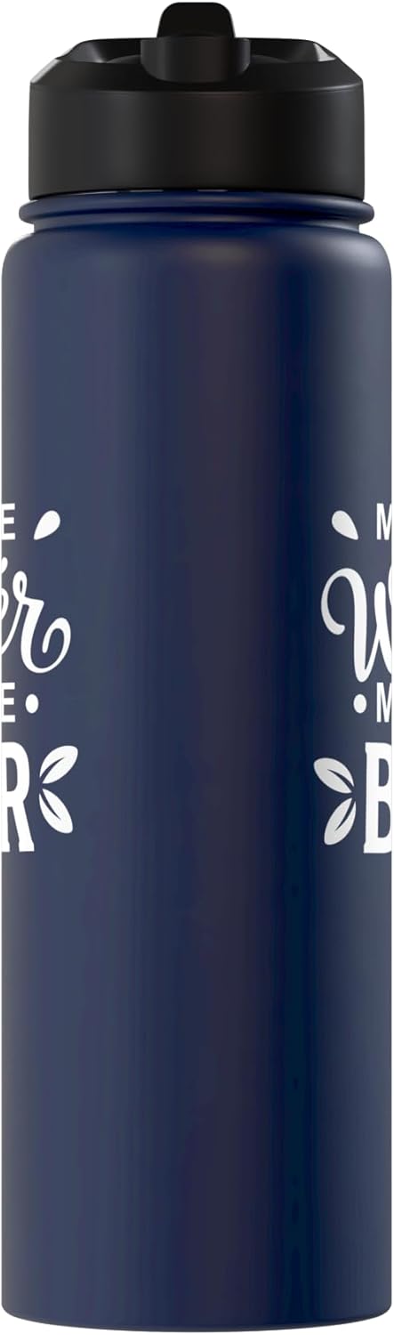 Botella de agua acero inoxidable para amantes del cerveza
