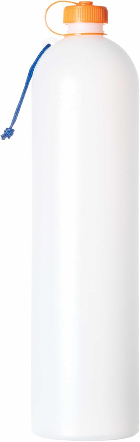 Botella exprimible de 1 litro con cuello delgado y ligero compatible con filtros de agua