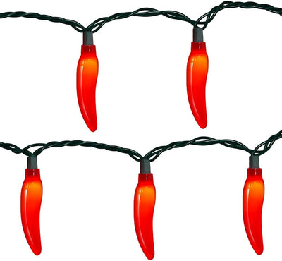 Guirnalda luces chile 13.6pies 35LED rojo impermeable