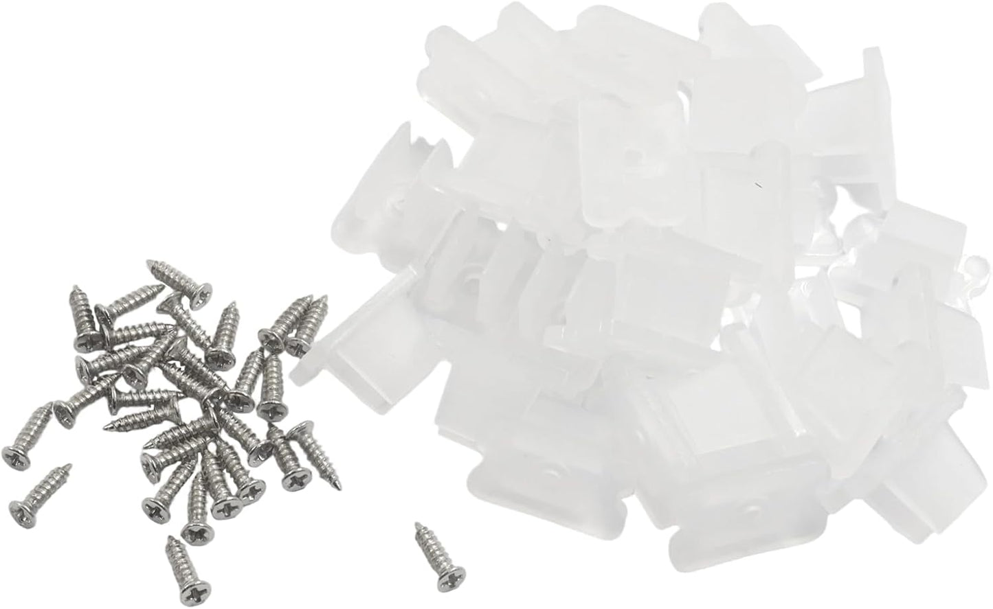 30 Pzas Soportes LED Impermeables para Tiras 5-6mm