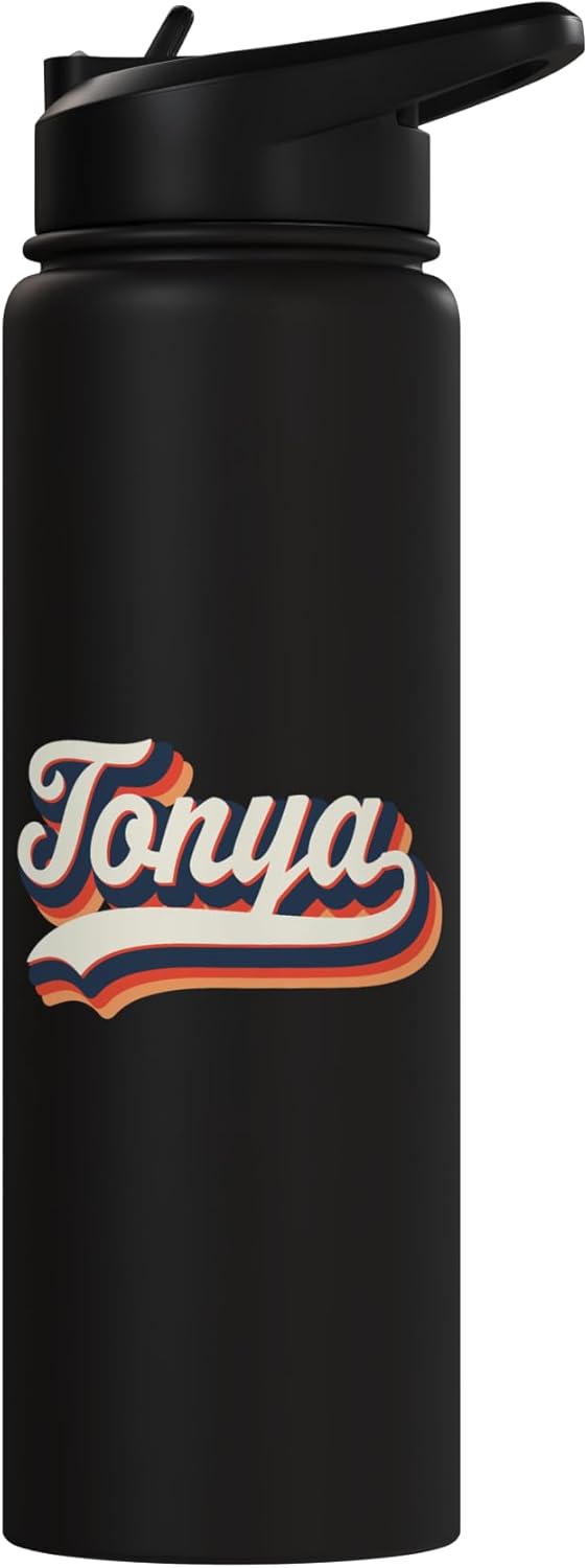 Botella agua acero inox personalizada 70s retro