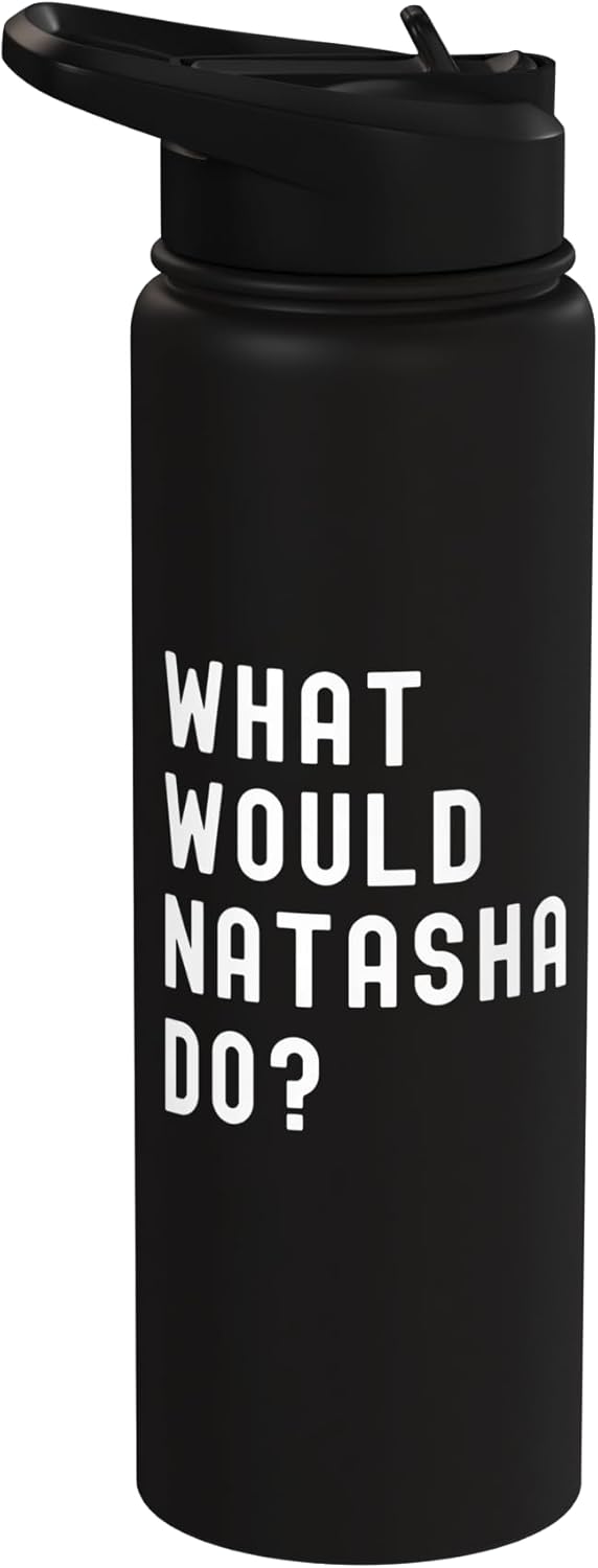 Bottella de agua acero inoxidable aislada What Would Natasha Do