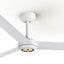 Ventilador techo luces motor CC reversible 6 vel blanc