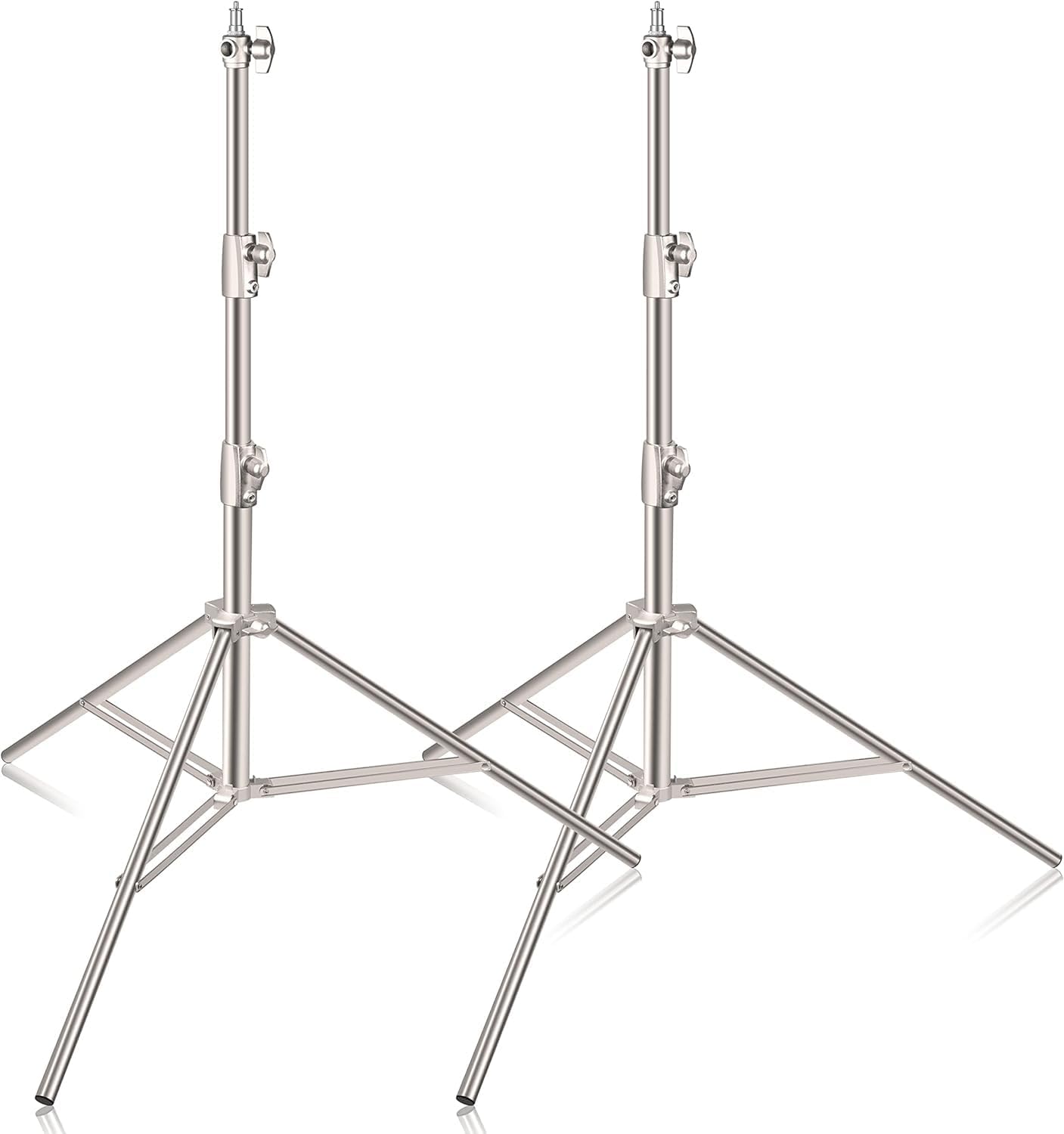 Soporte luz acero inox 9.2ft trípode adaptador 1/4-3/8 set 2