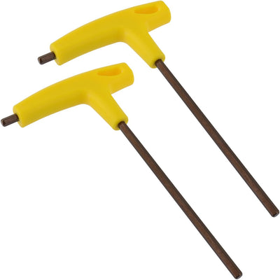 Set 2 llaves Allen acero aleado 5mm brazo largo 7.3pulg