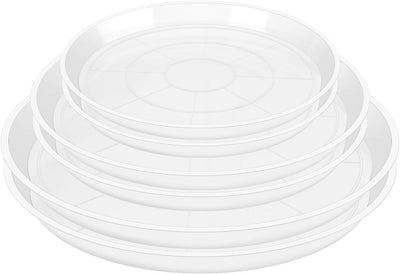 Bandeja plástica para macetas 6-10pulg set 6 transparente