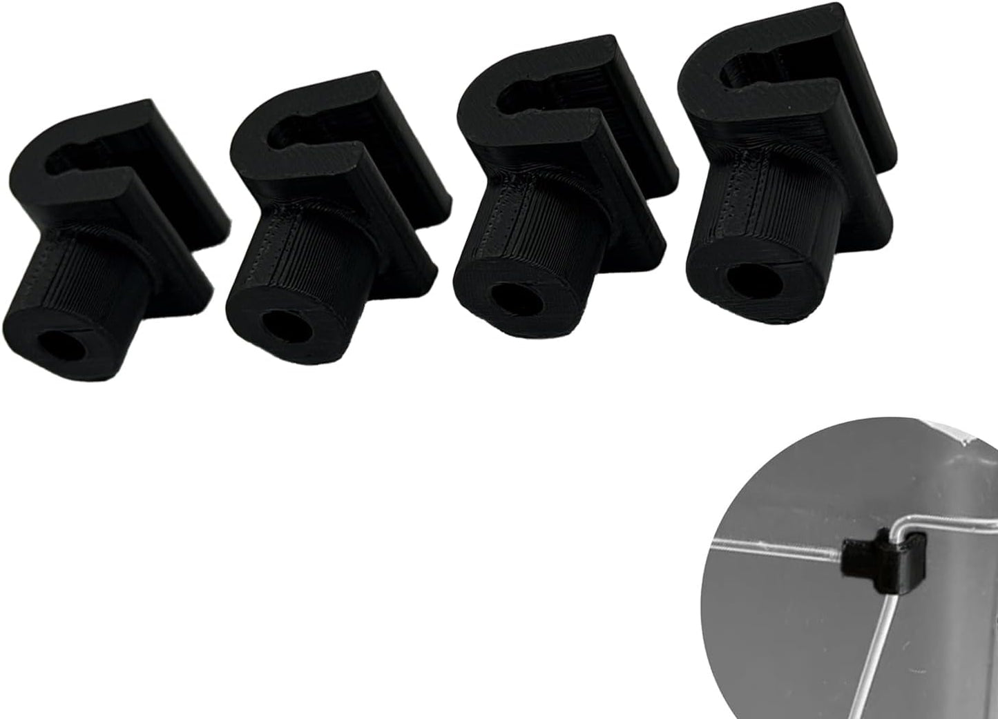 4 Accesorios Conector Mango Presión Comp Rev-A-Shelf 27qt Negro