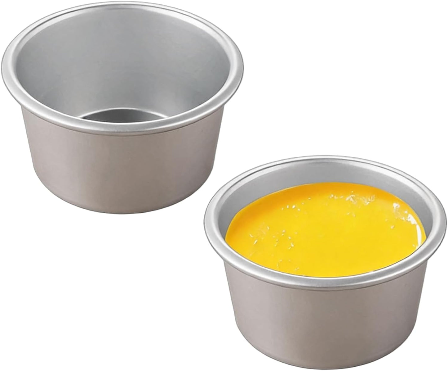 2 Pack Moldes Flan 3.4x2pulg para Hornear