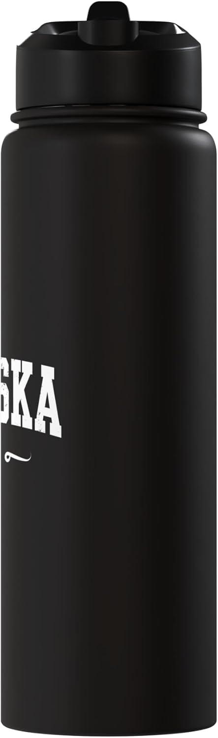 Botella de agua acero inoxidable estilo universidad Nebraska