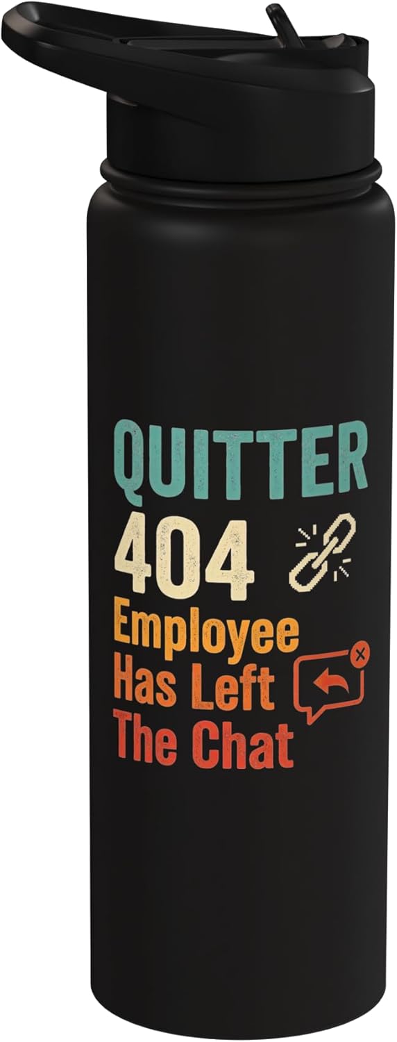 Botella de agua acero inoxidable Quitter 404 despedida