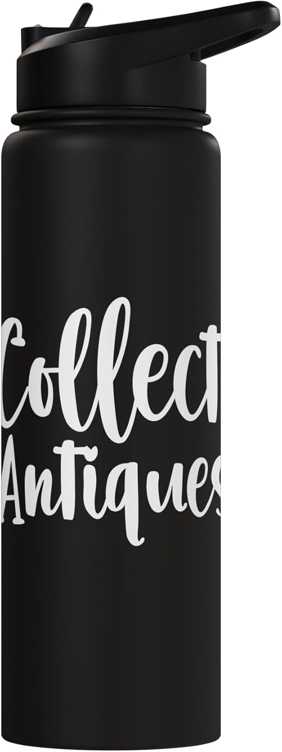 Botella de agua aislada de acero inoxidable para coleccionistas vintage