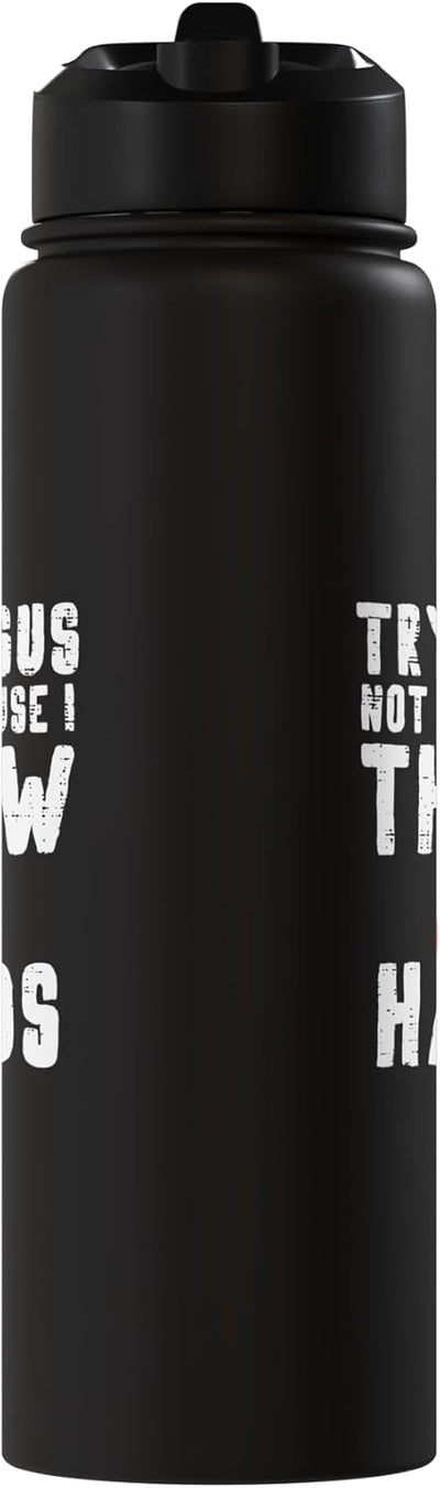 Bottella de agua aislada cristiana para hombres y mujeres de acero inoxidable