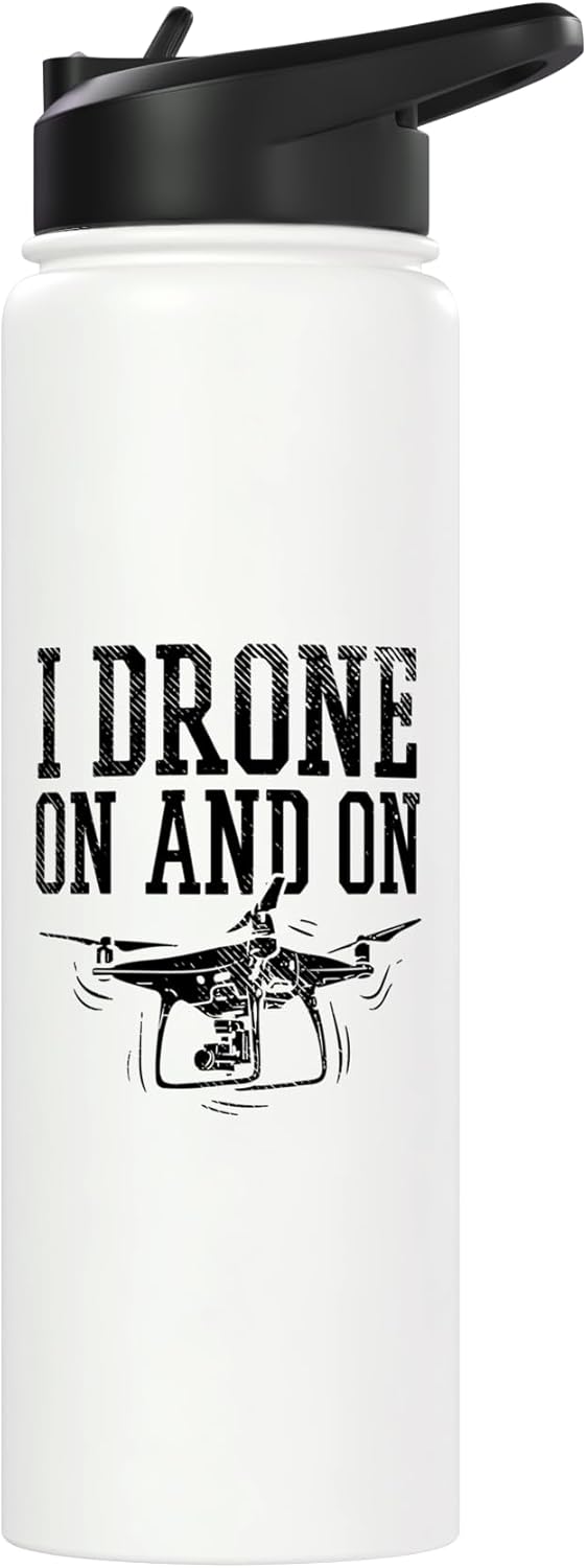 Botella de agua acero inoxidable para amantes de drones