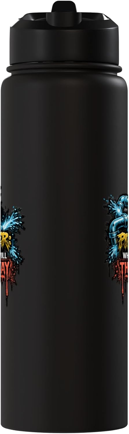 Botella de agua aislada de acero inoxidable Pipe Fitter