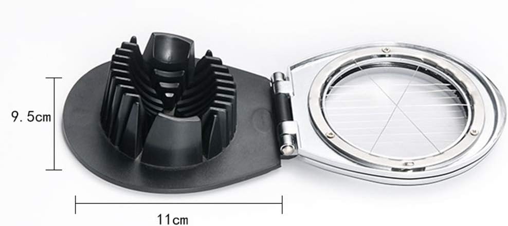 Cortador huevos acero inox 3 estilos corte manual cocina
