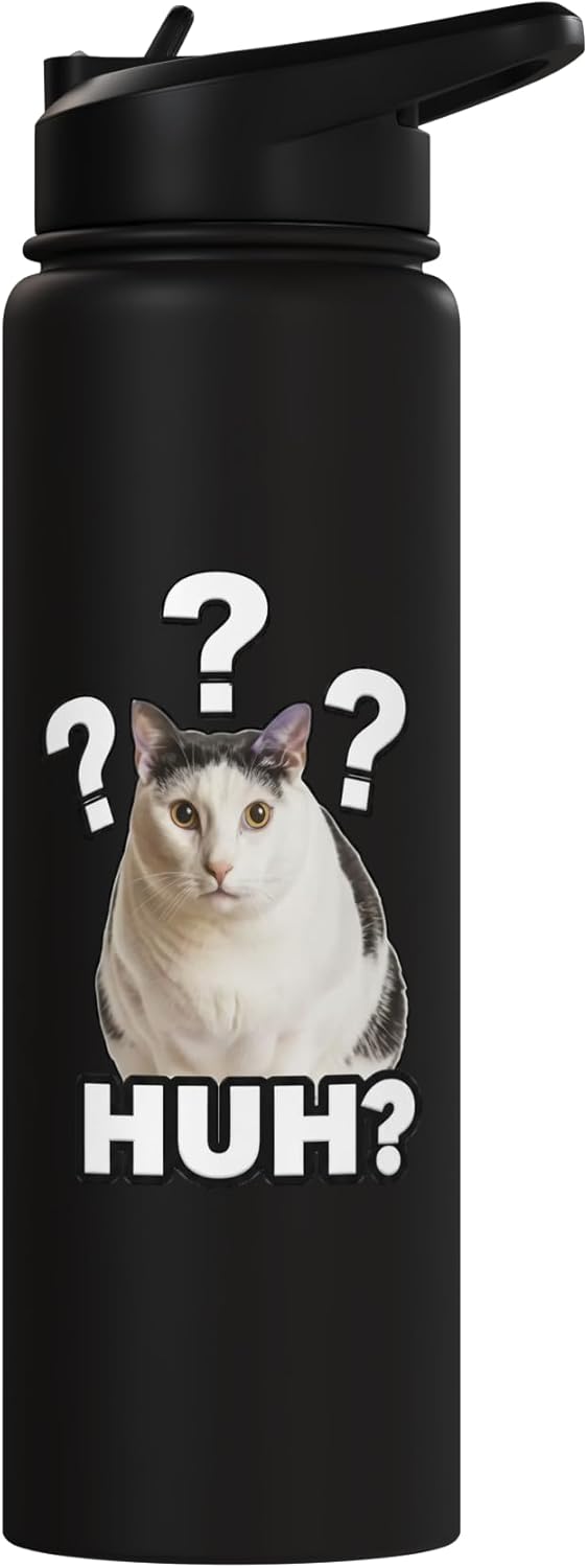 Botella de agua acero inoxidable con meme brainrot