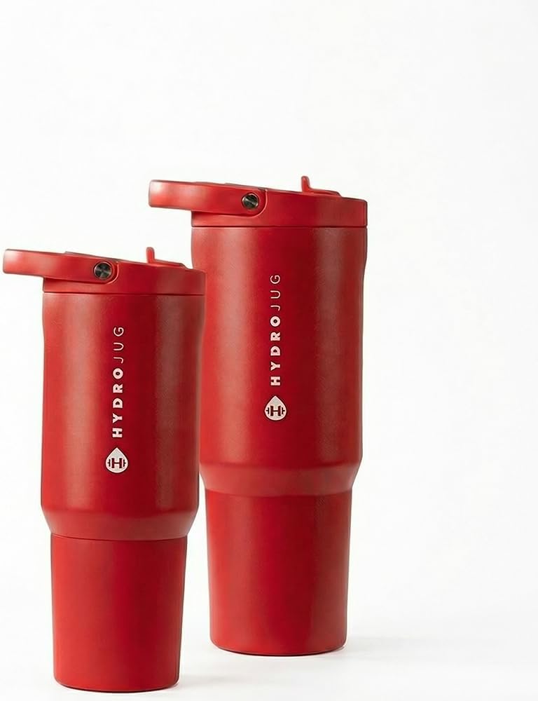 Botella Hydrojug Aluminio Rojo Deportiva 40oz