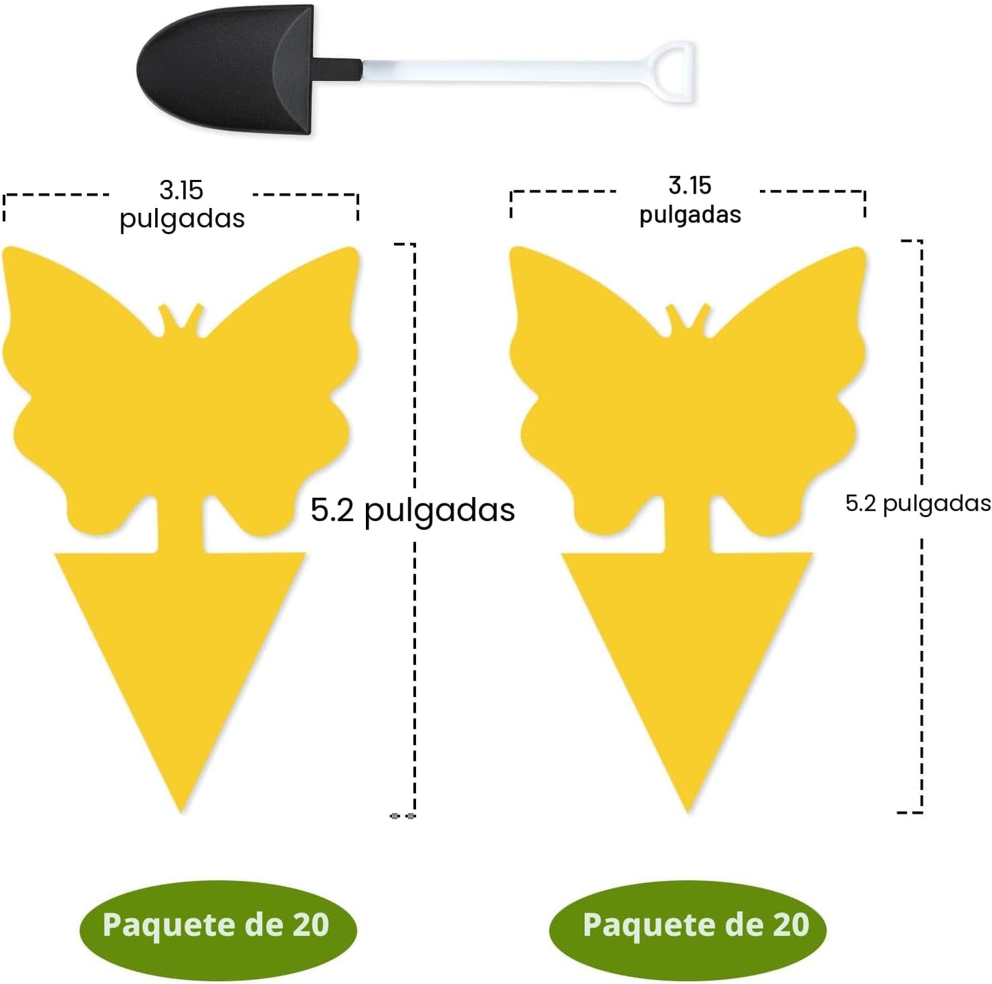 40 Trampas Hongos Mosquitos Interiores Adhesivas Amarillas