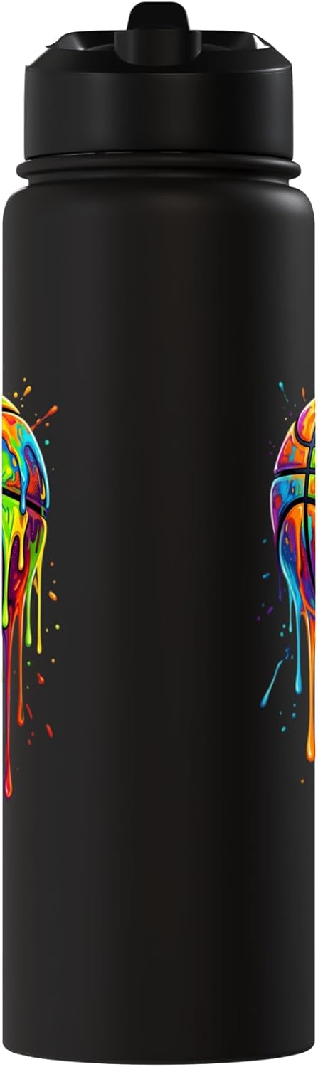 Botella de agua isotérmica de acero inoxidable para niños con diseño de helado