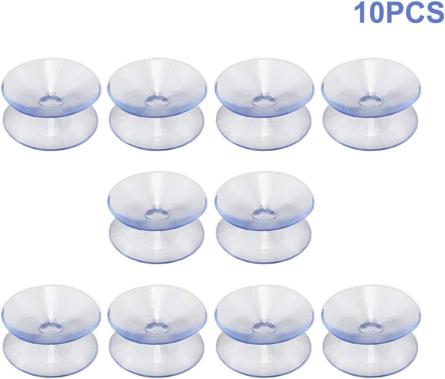 10 Ventosas Doble Cara Transparente Para Mesa Vidrio Hogar Cocina