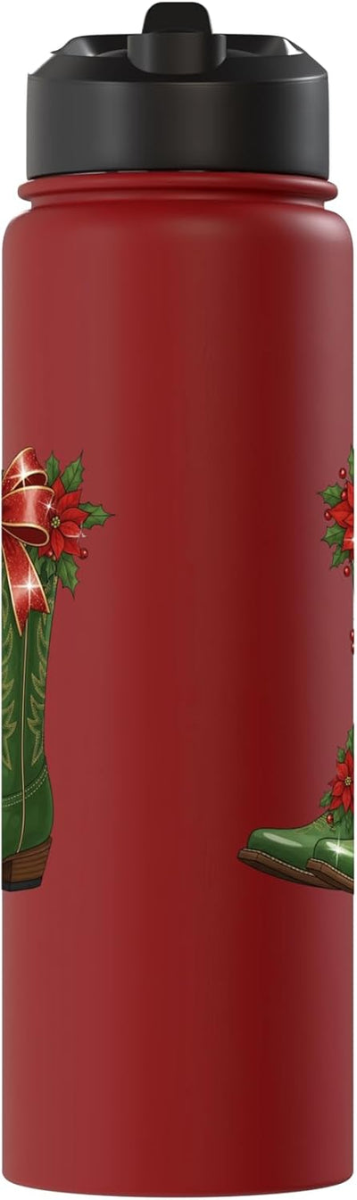 Botella agua térmica acero inox para navidad