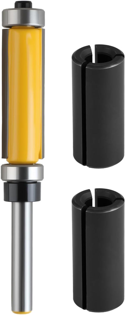 Set 3 Brocas Enrutador Doble Rodamiento Carburo 1/4pulg