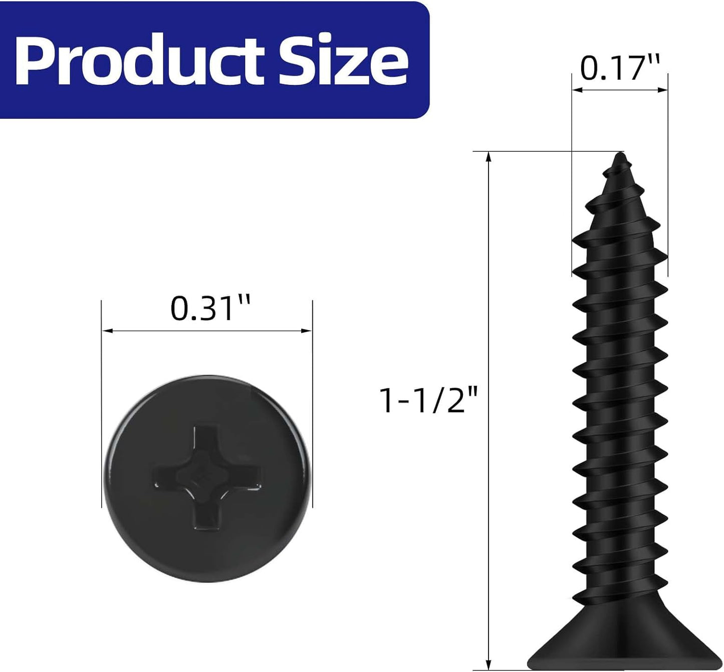Tornillos planos autorroscantes acero inox 304 100 pzas