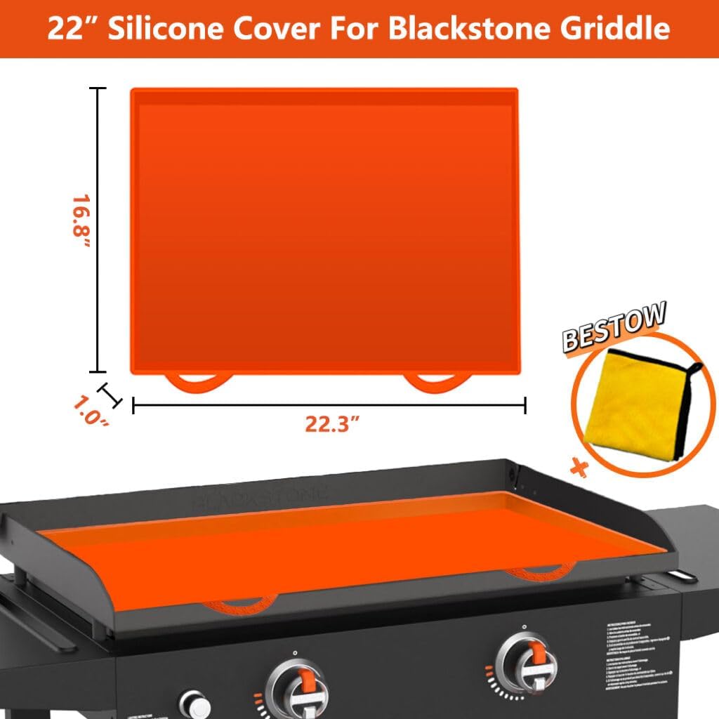 Cubierta parrilla Blackstone 22pulg accesorios silicona camping