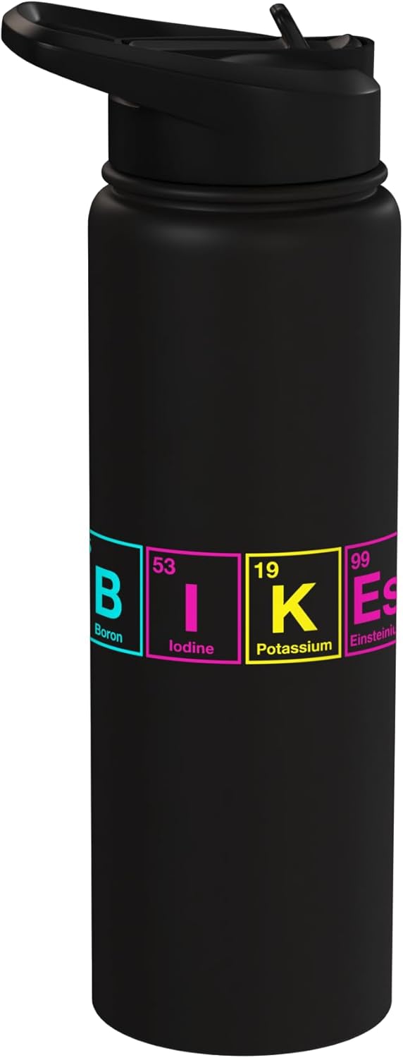Botella de agua aislada de acero inoxidable BIKES Periodic Table