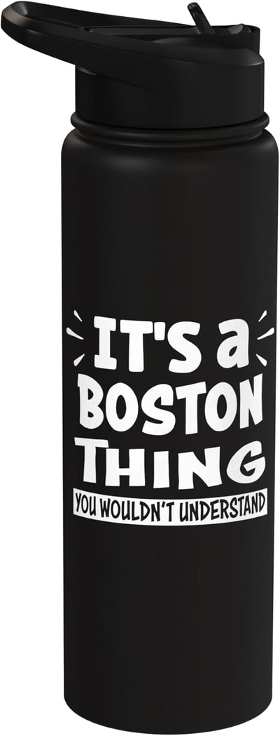 Botella agua acero inox aislada Boston Lovers