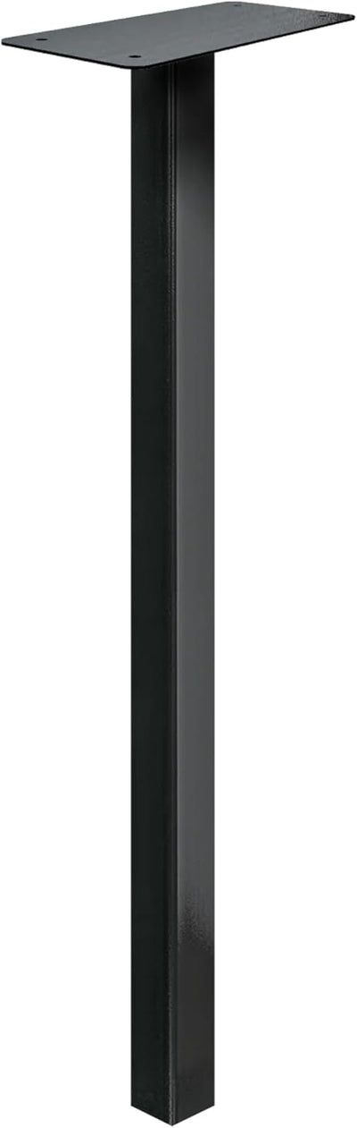 Poste buzón 51pulg metal resistente exterior color negro