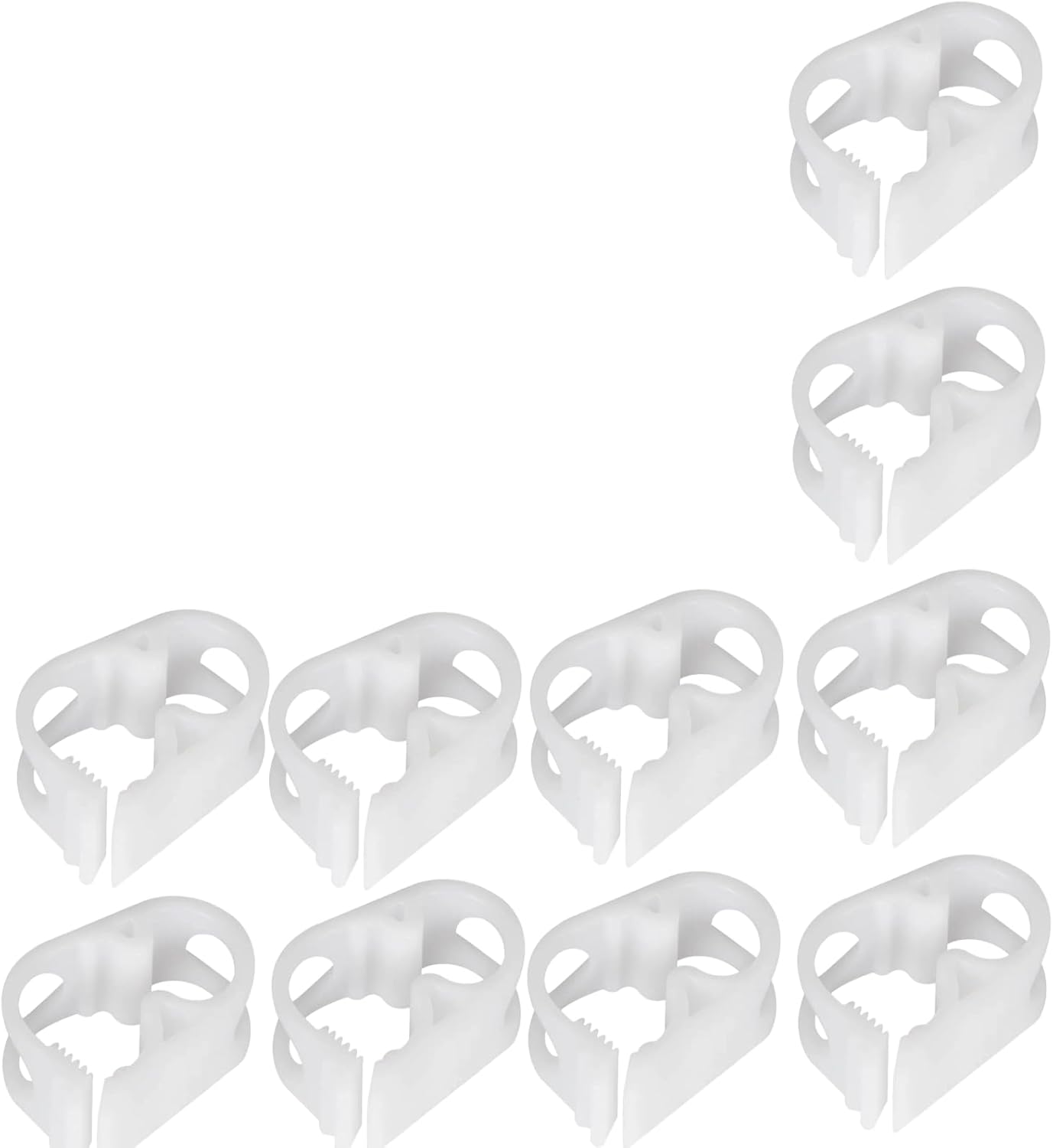 10 Pzas Clamp Plástico Ajustable para Botella